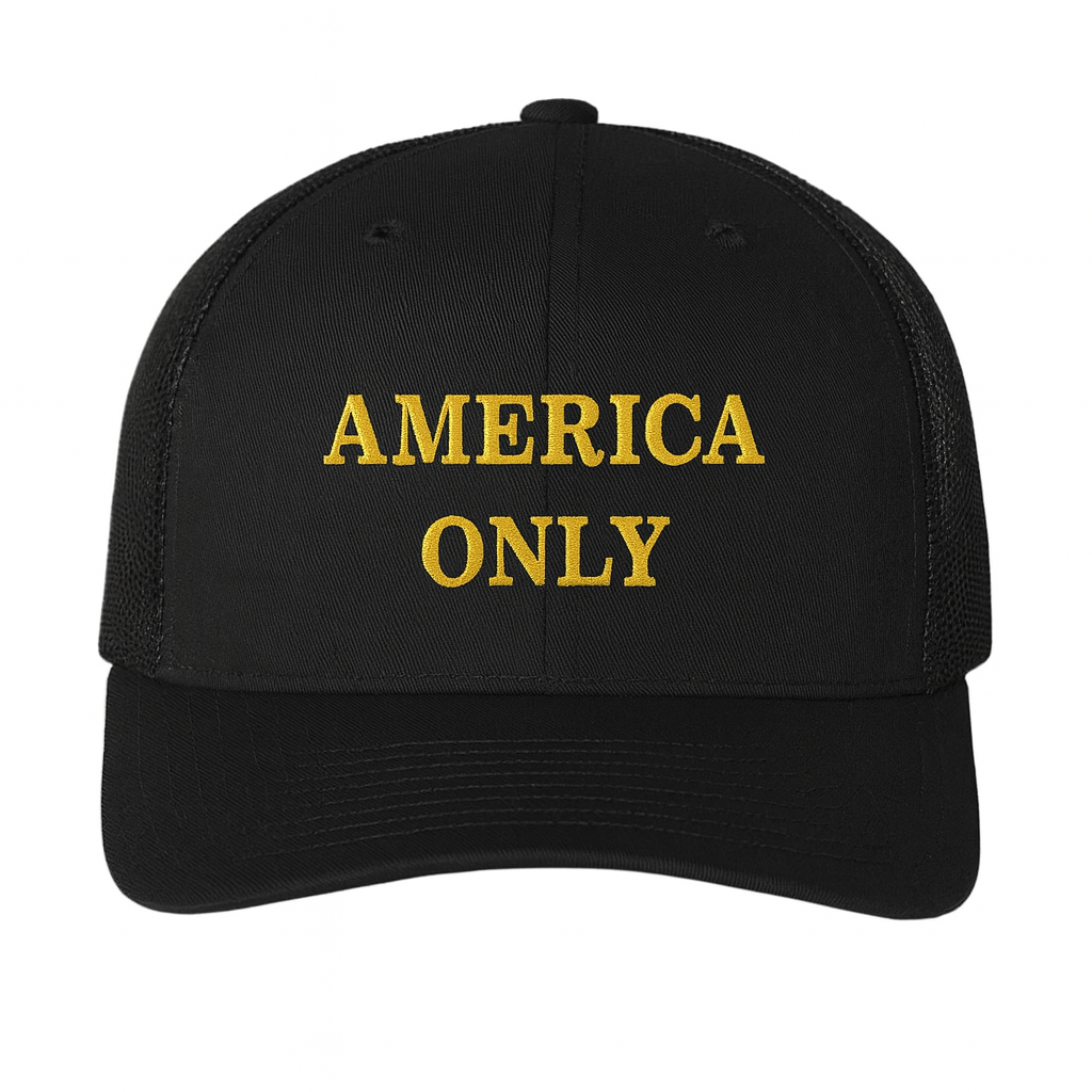 America Only Hat - Black & Gold